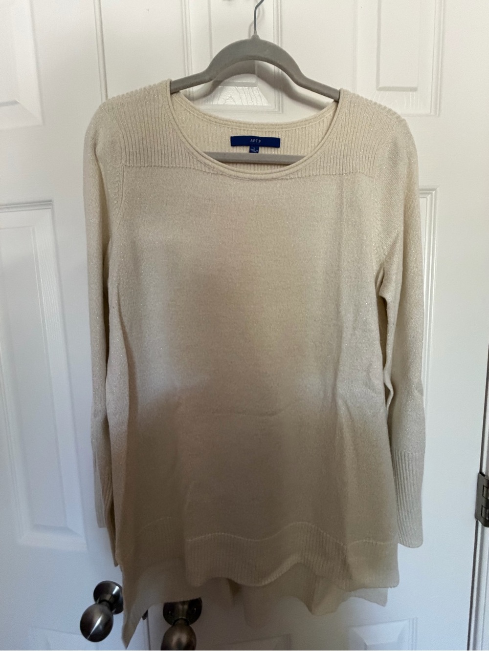 Apt. 9 Soft Cream Scoop Neck Knit Sweater